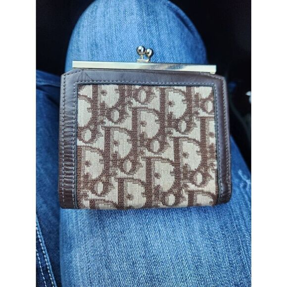 Christian Dior Brown Trotter Print Vintage Wallet and Coin Purse - Picture 3 of 14